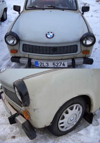 BMW mal anders live im Winterurlaub gesehen.